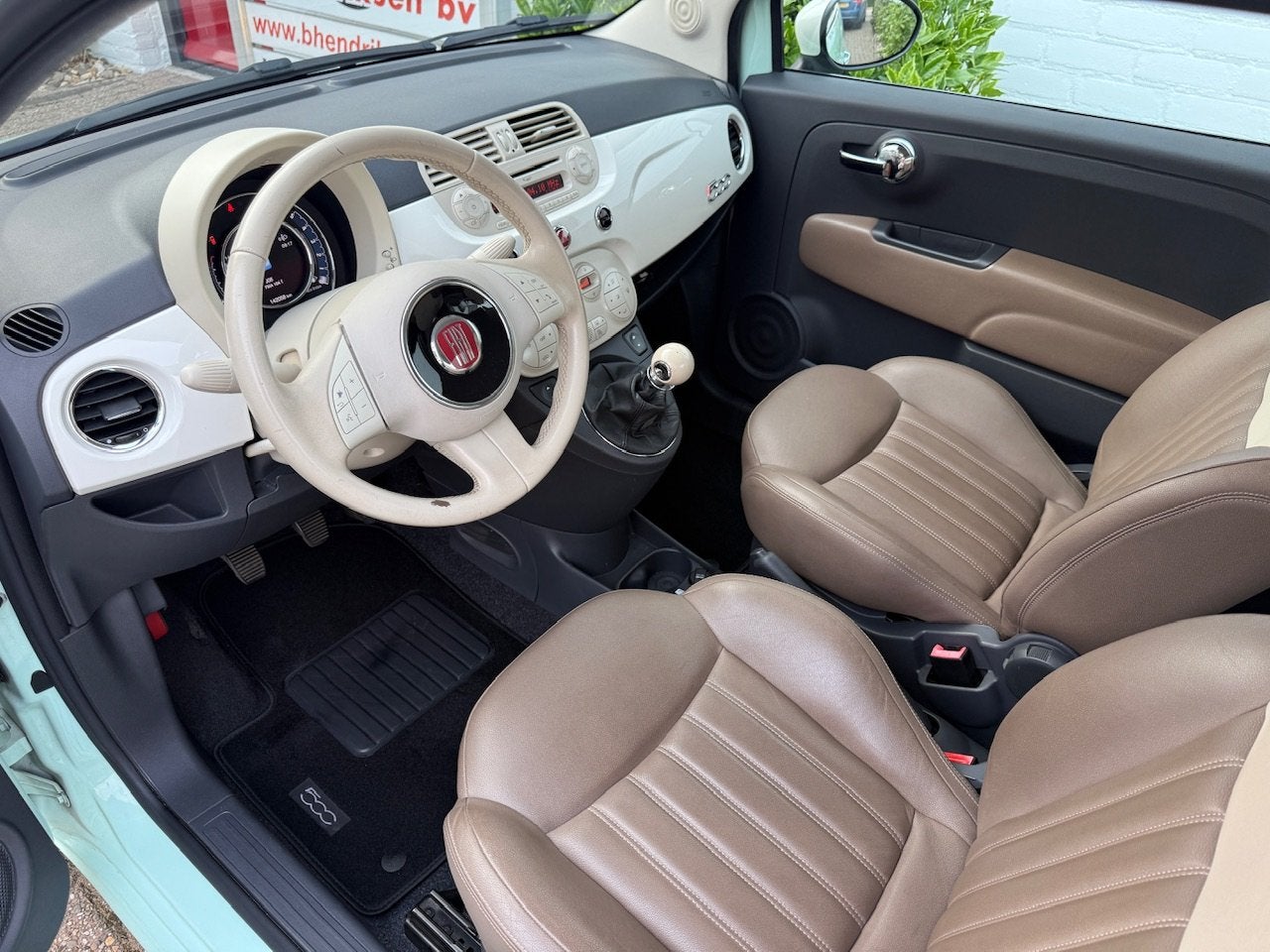 FIAT 500 0.9 80pk Twinair Turbo Vintage '57/ Climatronic/ Pa, Keurmerk '100% Onderhouden', Dealer onderhouden, Gebruikt, 905 kg
