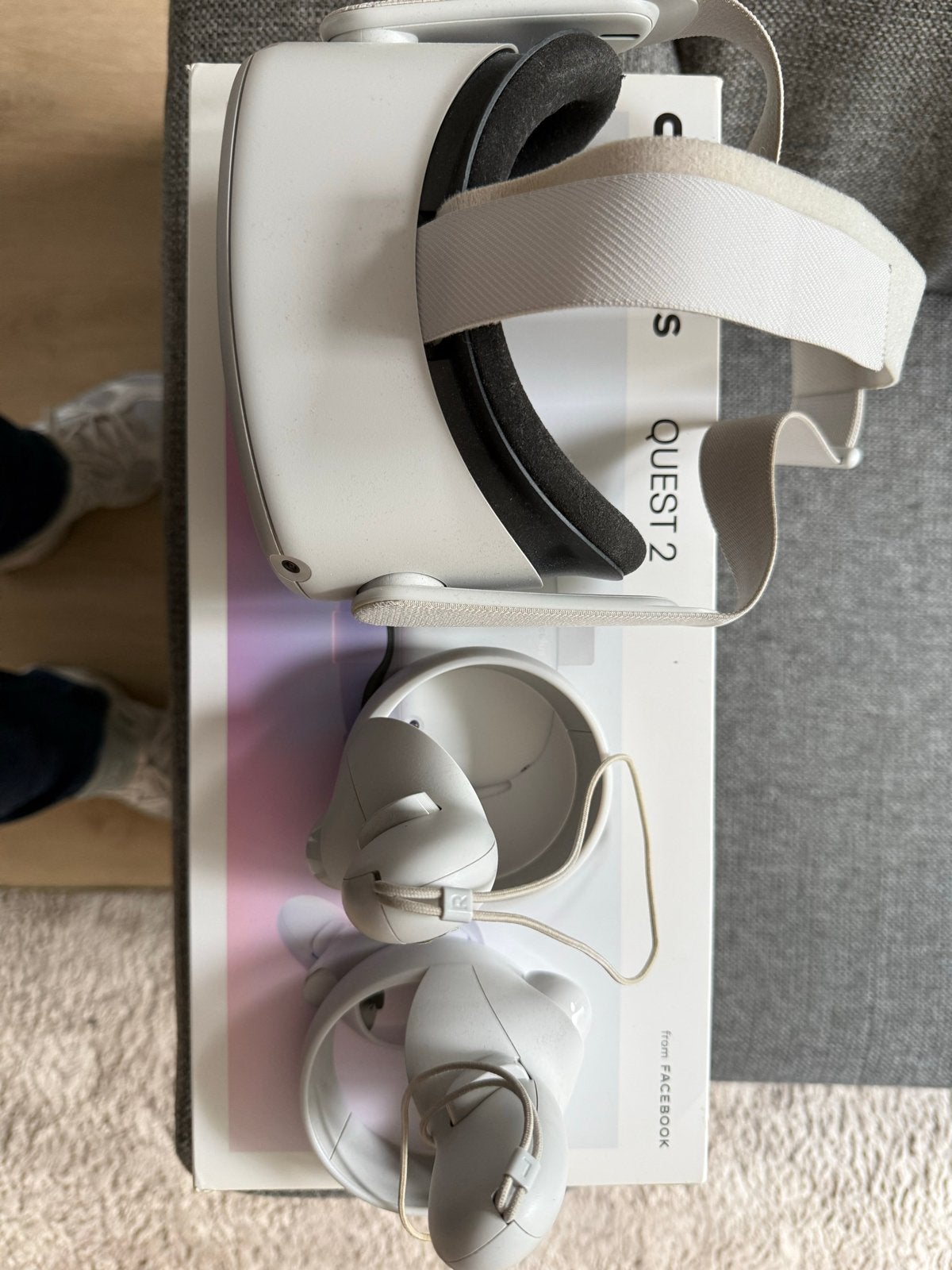 Oculus Quest 2 VR-bril - Zo goed als nieuw, Spelcomputers en Games, Virtual Reality, Ophalen of Verzenden, Zo goed als nieuw, VR-bril