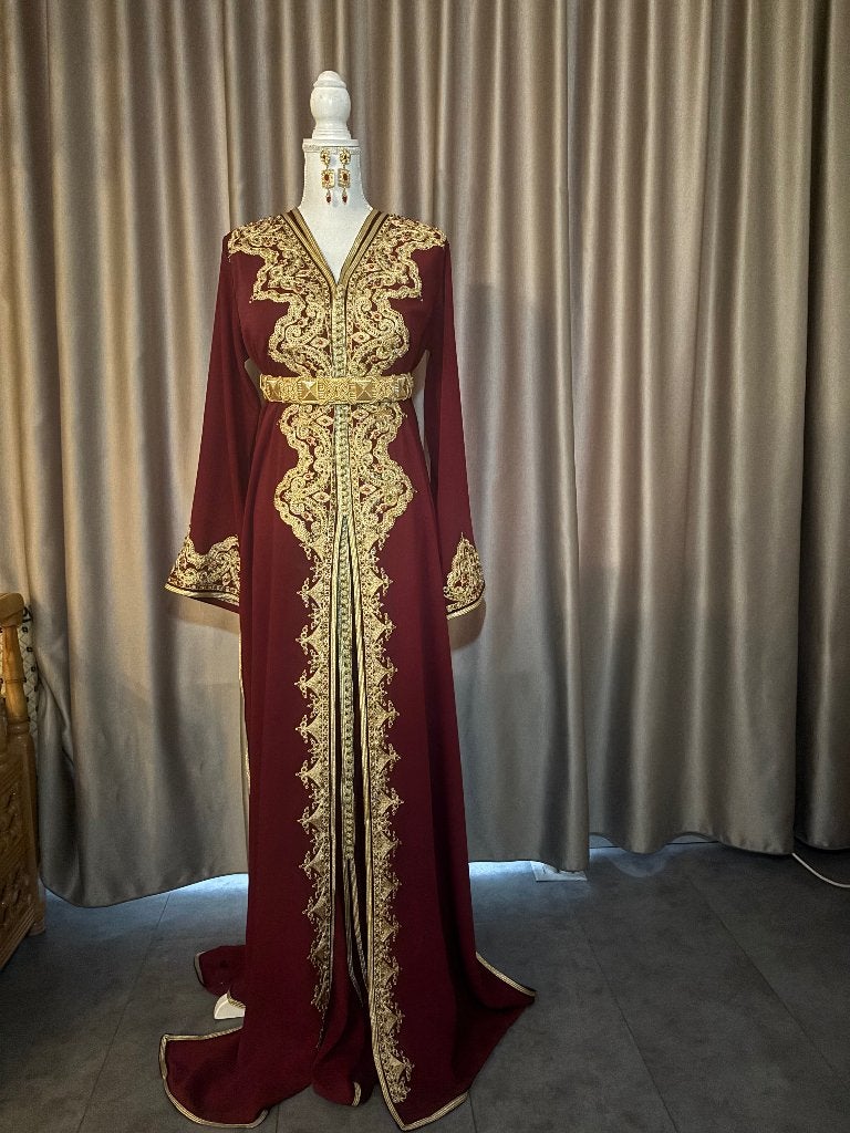 Marokkaanse jurk, takshita, lebsa, kaftan, caftan, Maat 38/40 (M), Overige typen, Meerkleurig, Nieuw