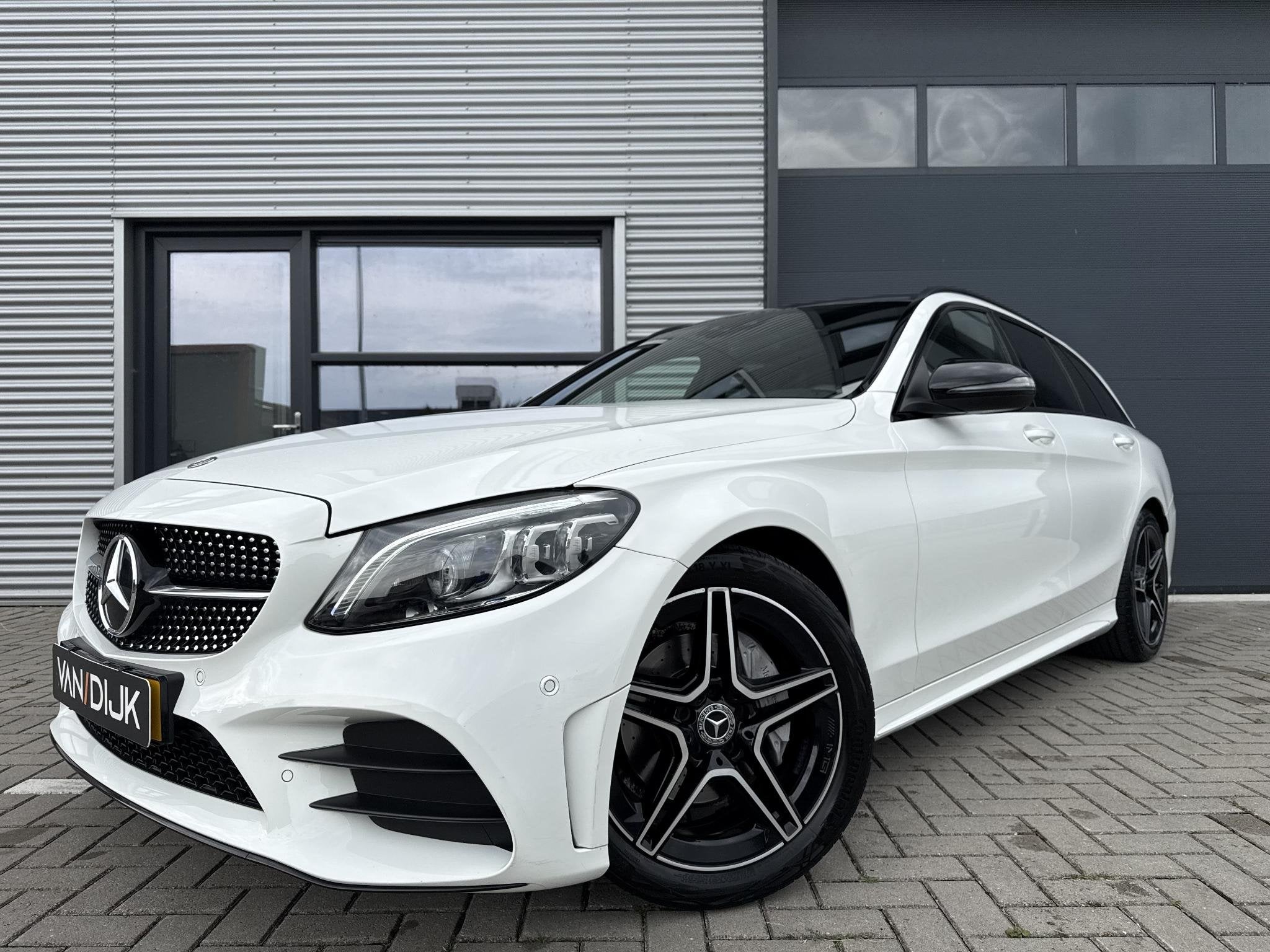 Mercedes-Benz C-klasse Estate 160 Business Solution AMG Plus, Automaat, Dealer onderhouden, 4 cilinders, Wit