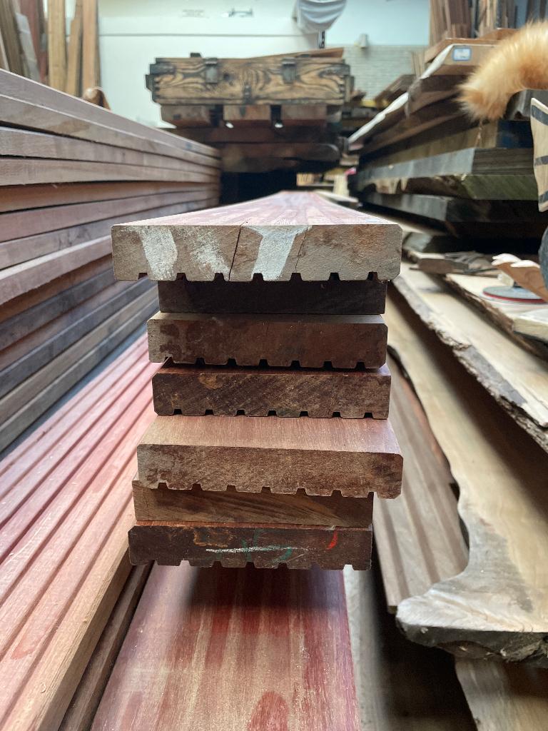 Vlonder restpartijen hardhout, Ophalen, Nieuw, Hout