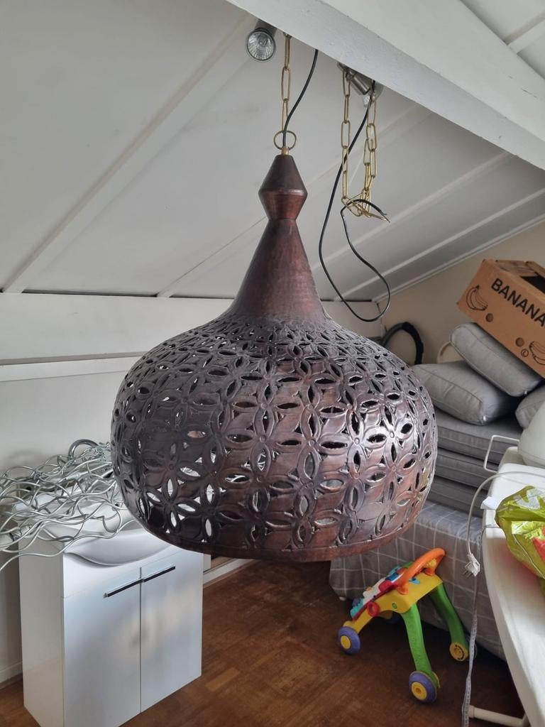 2x Nieuwe 1001 Nacht Hanglampen - 50cm Doorsnee, Ophalen, 50 tot 75 cm, Nieuw, Metaal