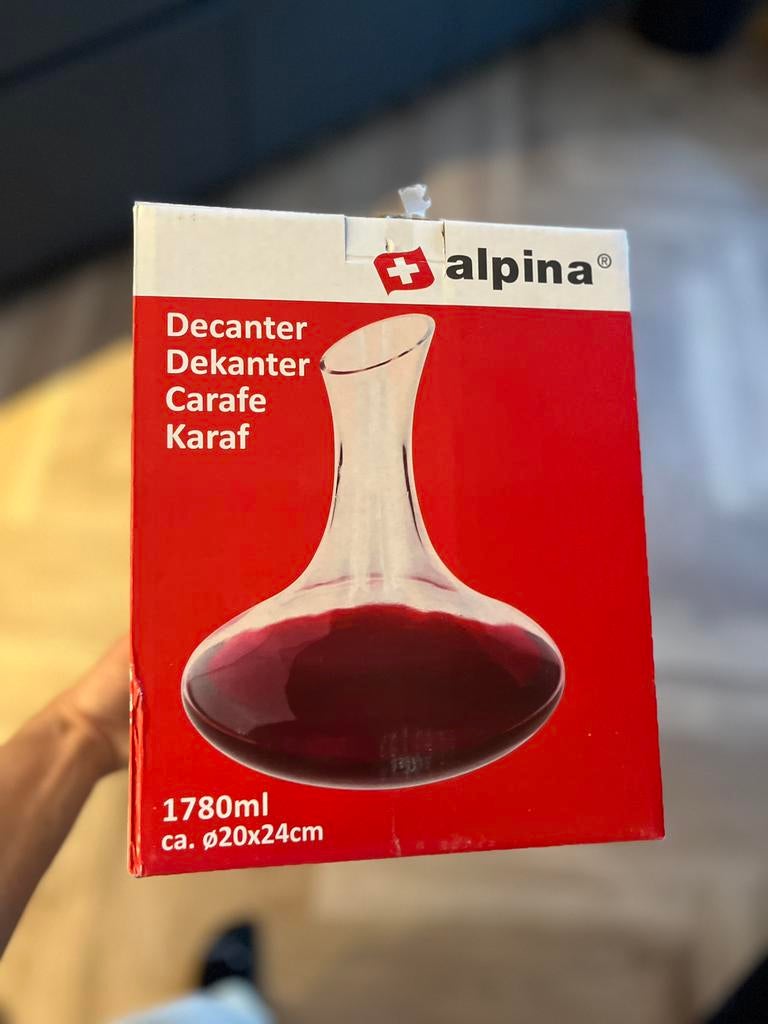 Dekanter / karaf voor wijn, Ophalen, Glas of Glazen, Nieuw, Glas