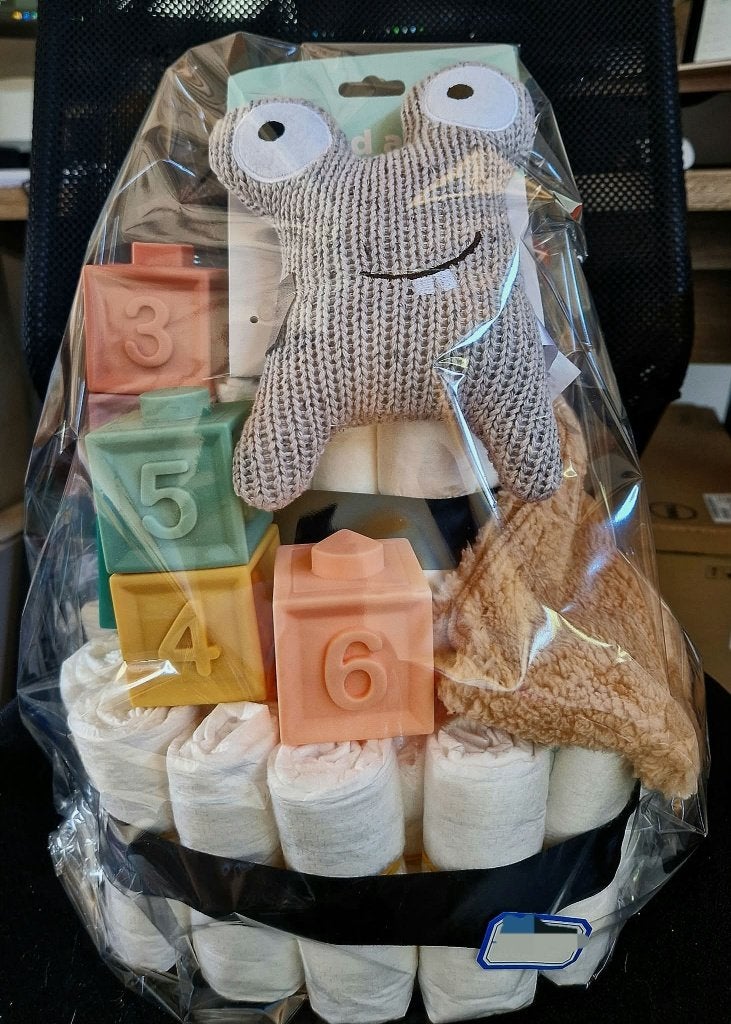 Zwempret luiertaart / kraamcadeau, Ophalen, Nieuw, Kraamcadeau