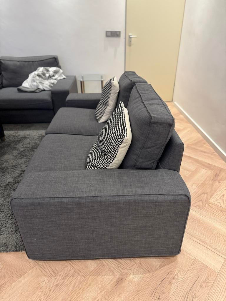 2x IKEA KIVIK 2-zits bank – grijs – zeer netjes! €190-€350, 150 tot 200 cm, Tweepersoons, 75 tot 100 cm, Ophalen of Verzenden