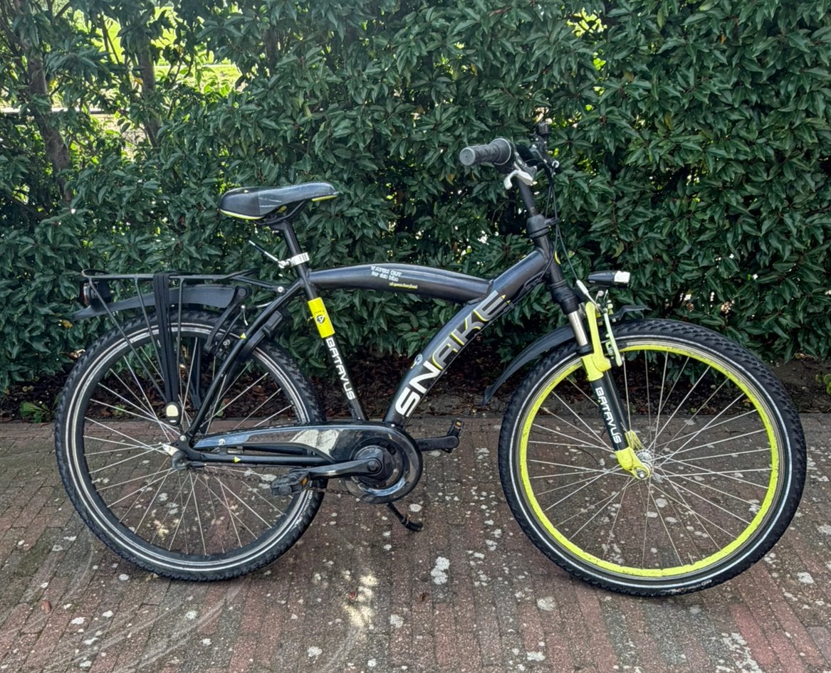 Batavus Snake 26inch, Gebruikt, Handrem, Trommelrem, Ophalen