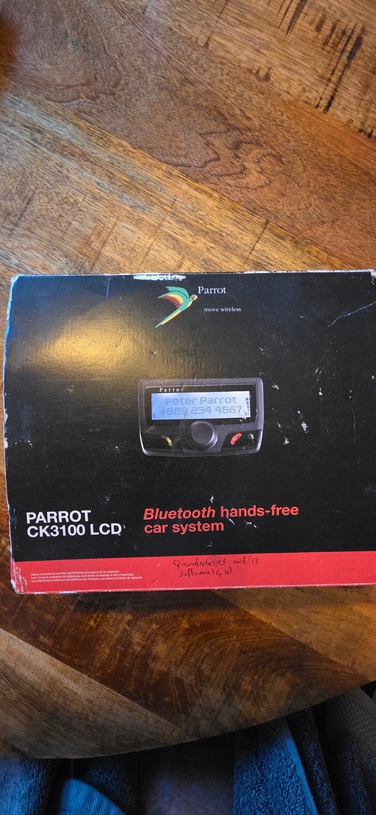Parrot CK3100 LCD Bluetooth handsfree carkit, Ophalen of Verzenden, Gebruikt