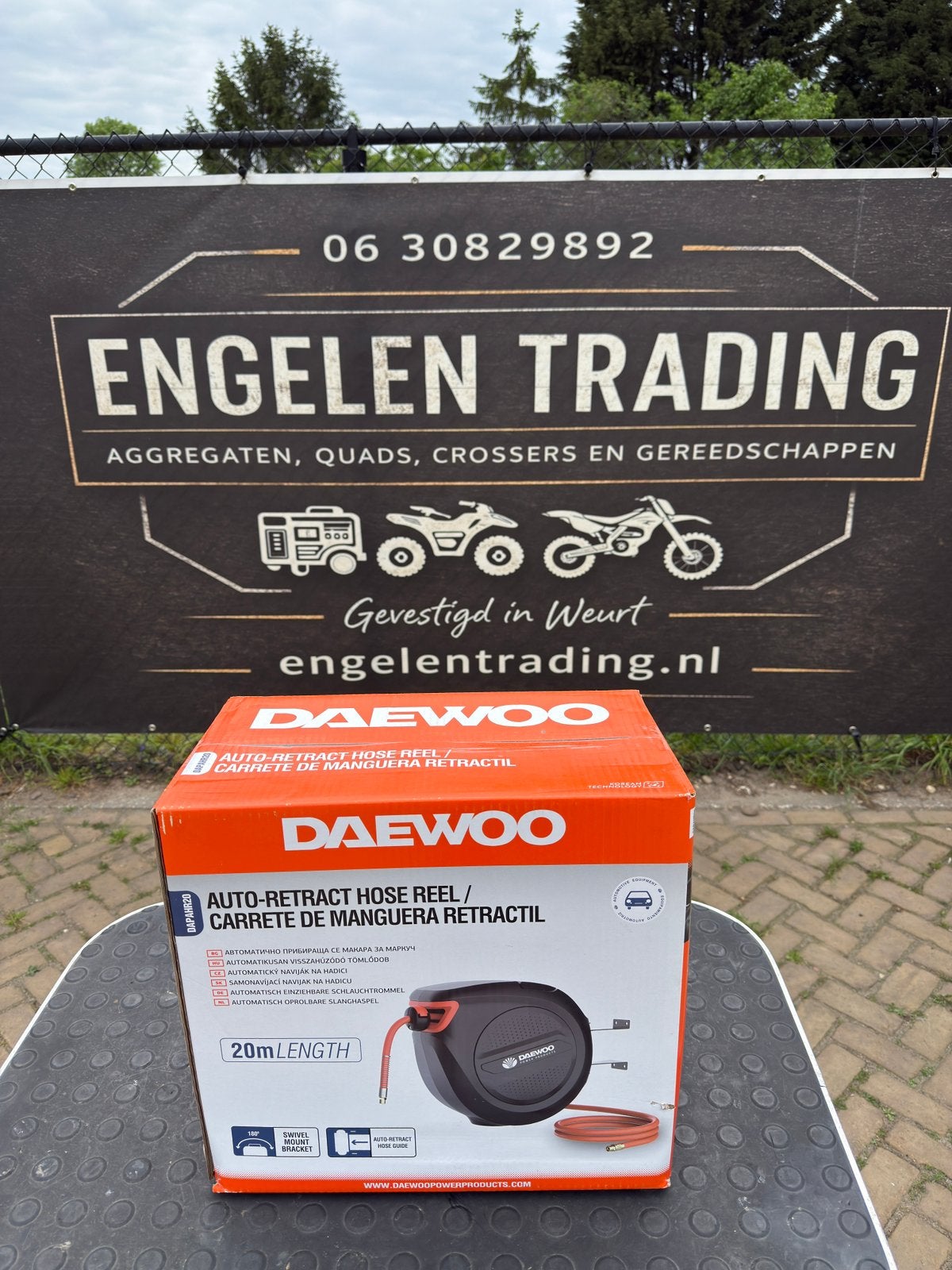 Daewoo stroom en luchthaspel 20 meter nieuw, Ophalen, Nieuw, Kabel of Snoer