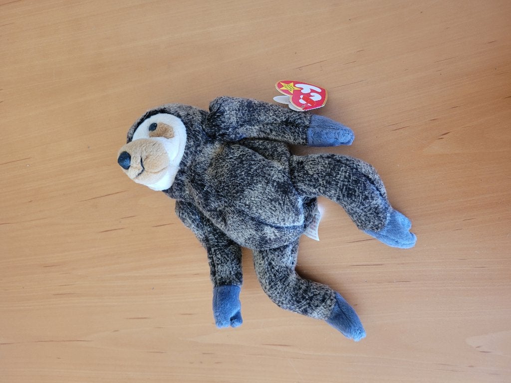 Ty Beanie Baby Luiaard Slowpoke, Ophalen of Verzenden, Zo goed als nieuw, Overige typen