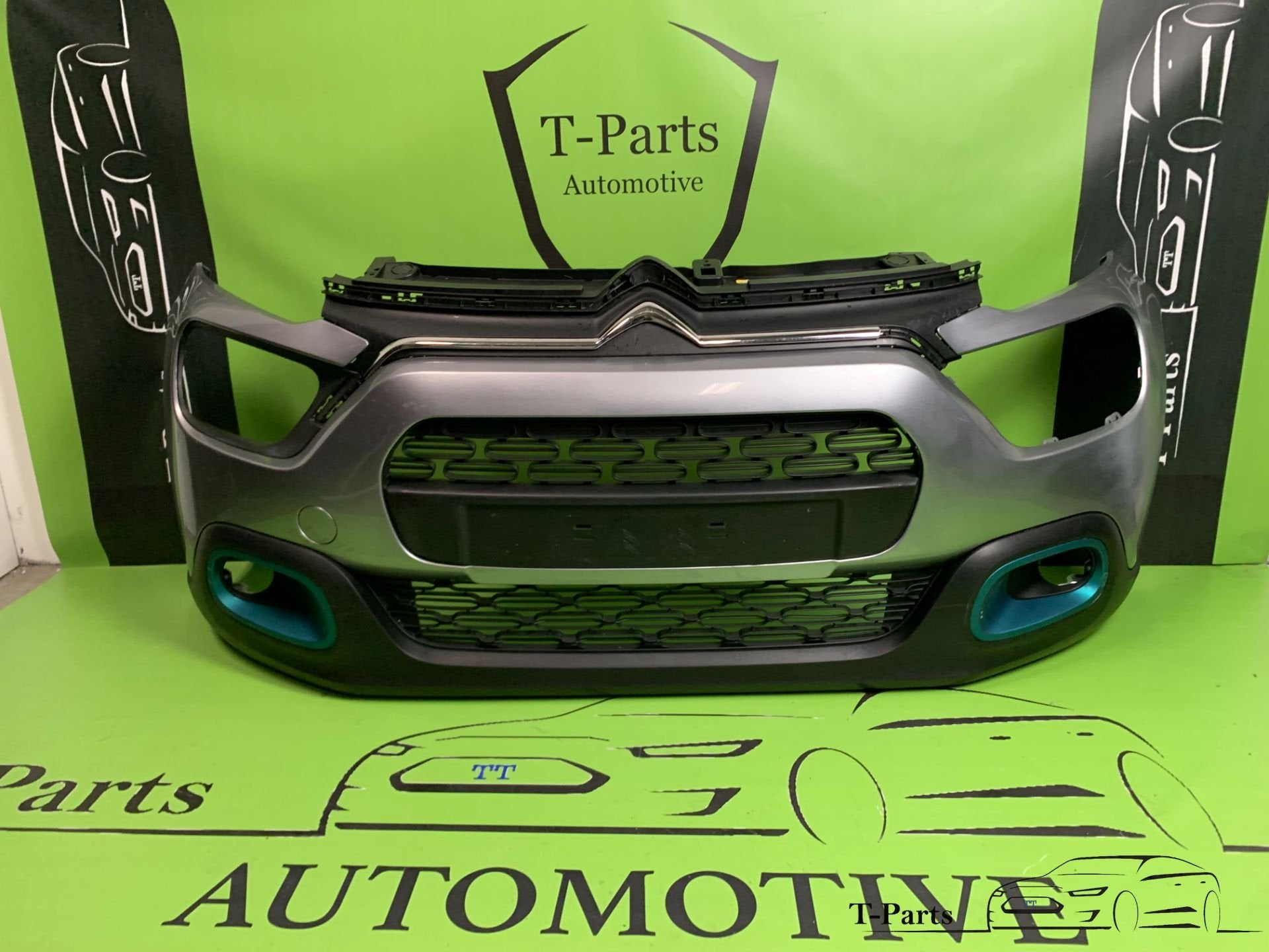 citroen c4 voorbumper bumper grille rooster, Gebruikt, Citroën, Stellantis N.V., Ophalen of Verzenden