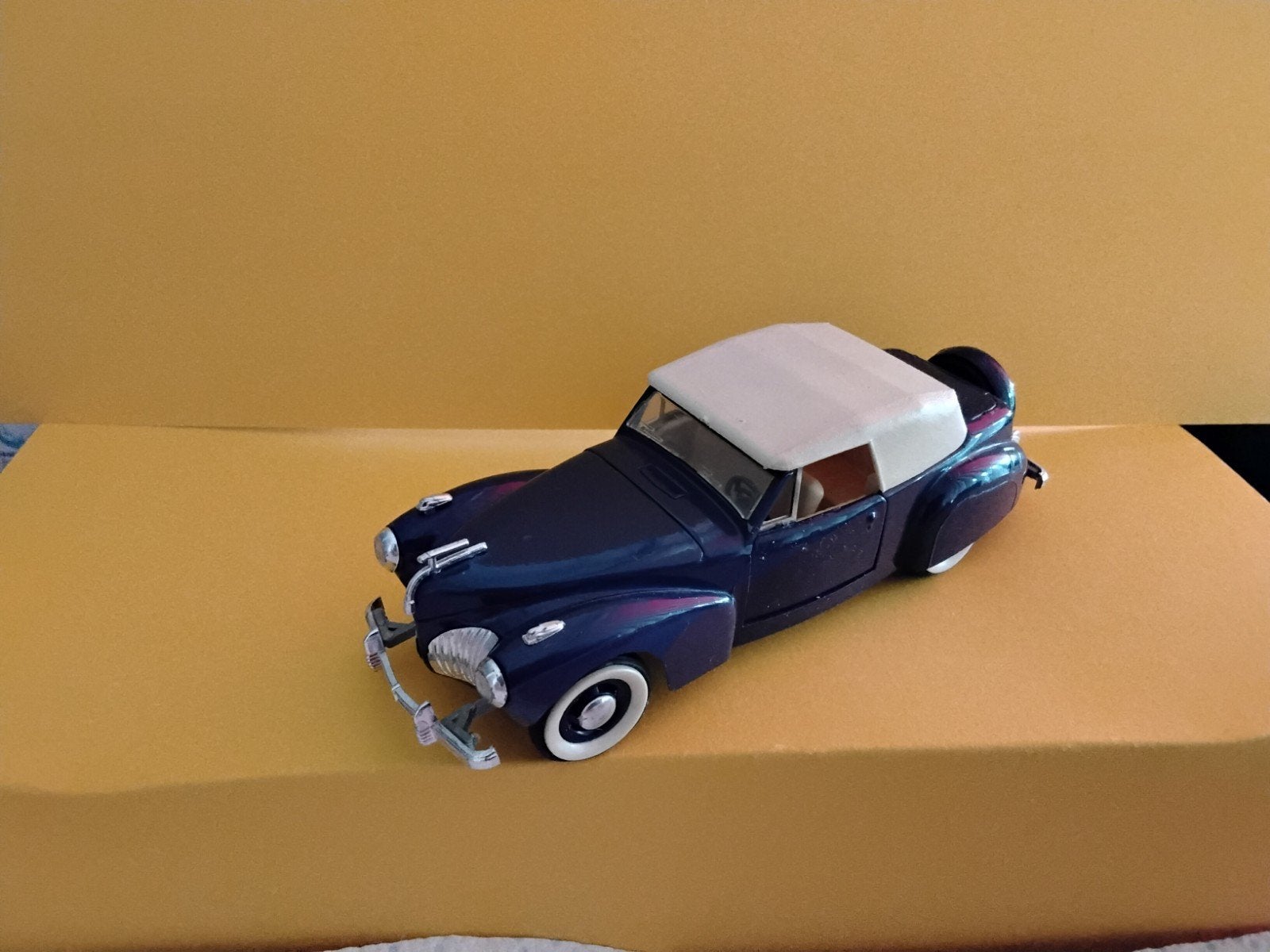 RIO  LINCOLN  CONTINENTAL  1941 BLAUW/WIT DAK  CABRIOLET, Ophalen of Verzenden, Auto