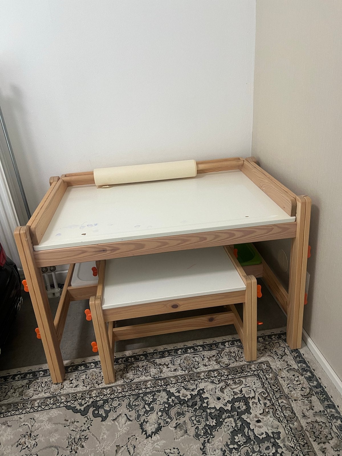 IKEA Flisat kindertafel met stoel en opbergbakken, Ophalen, Gebruikt, Tafel(s) en Stoel(en)