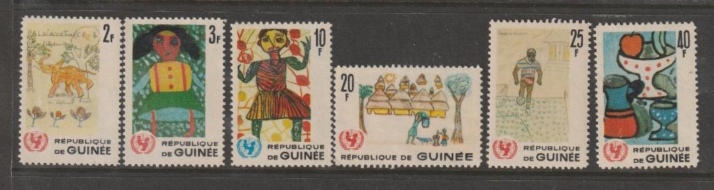 TSS Kavel 8.50003 Guiné Pf minr 402-407 inc Unicef, Ophalen, Guinee, Postfris
