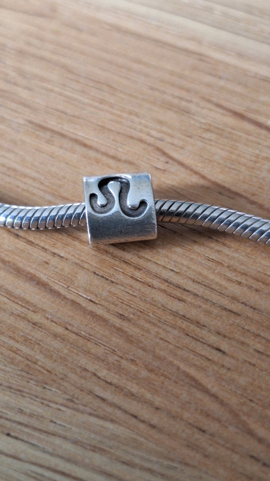 Pandora zilveren bedel Sterrenbeeld voor armband of ketting, Ophalen of Verzenden, Zo goed als nieuw, Zilver, Pandora