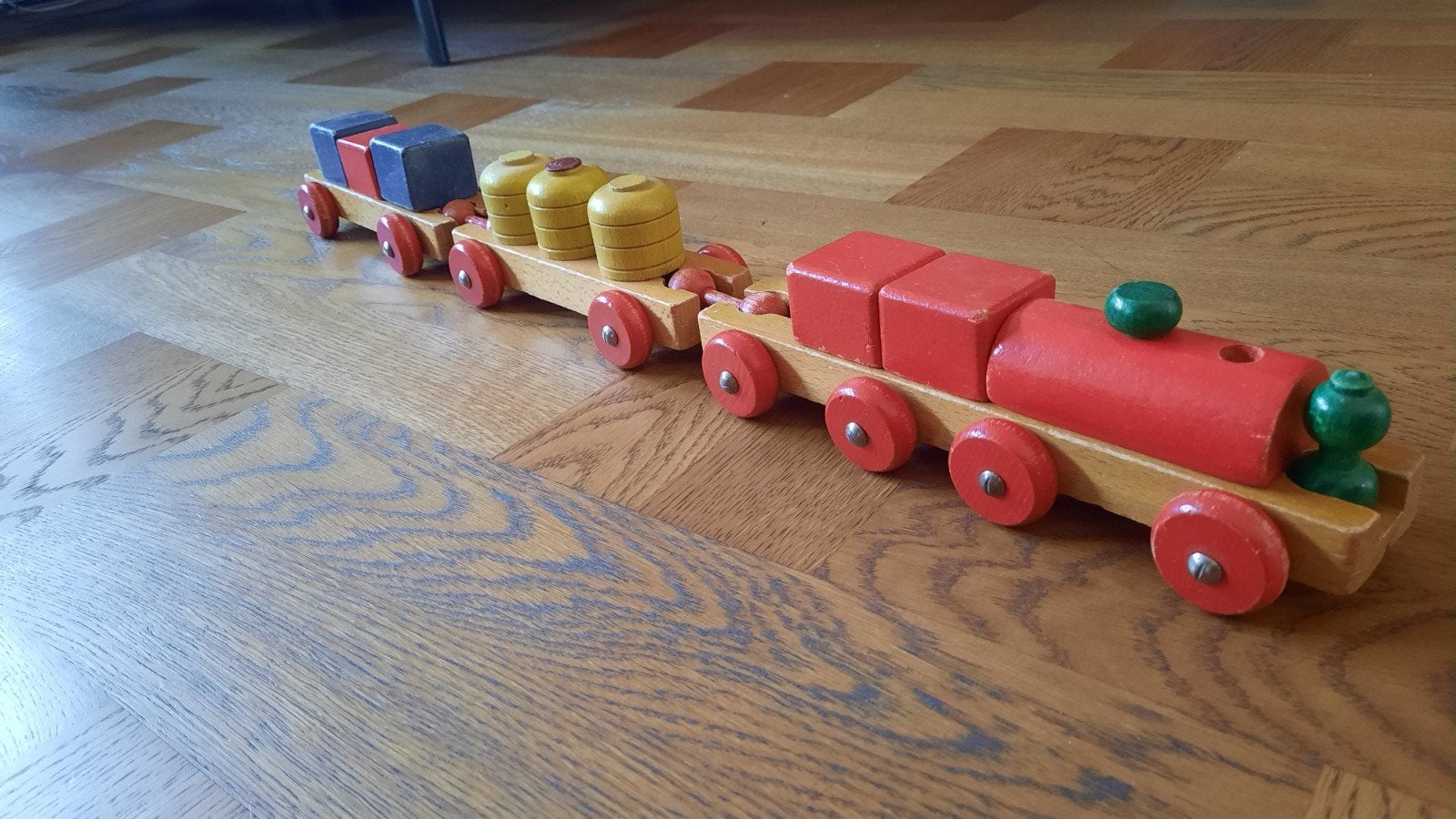 SIO Houten trein 1959, Ophalen of Verzenden, Gebruikt, Duw- of Trekspeelgoed