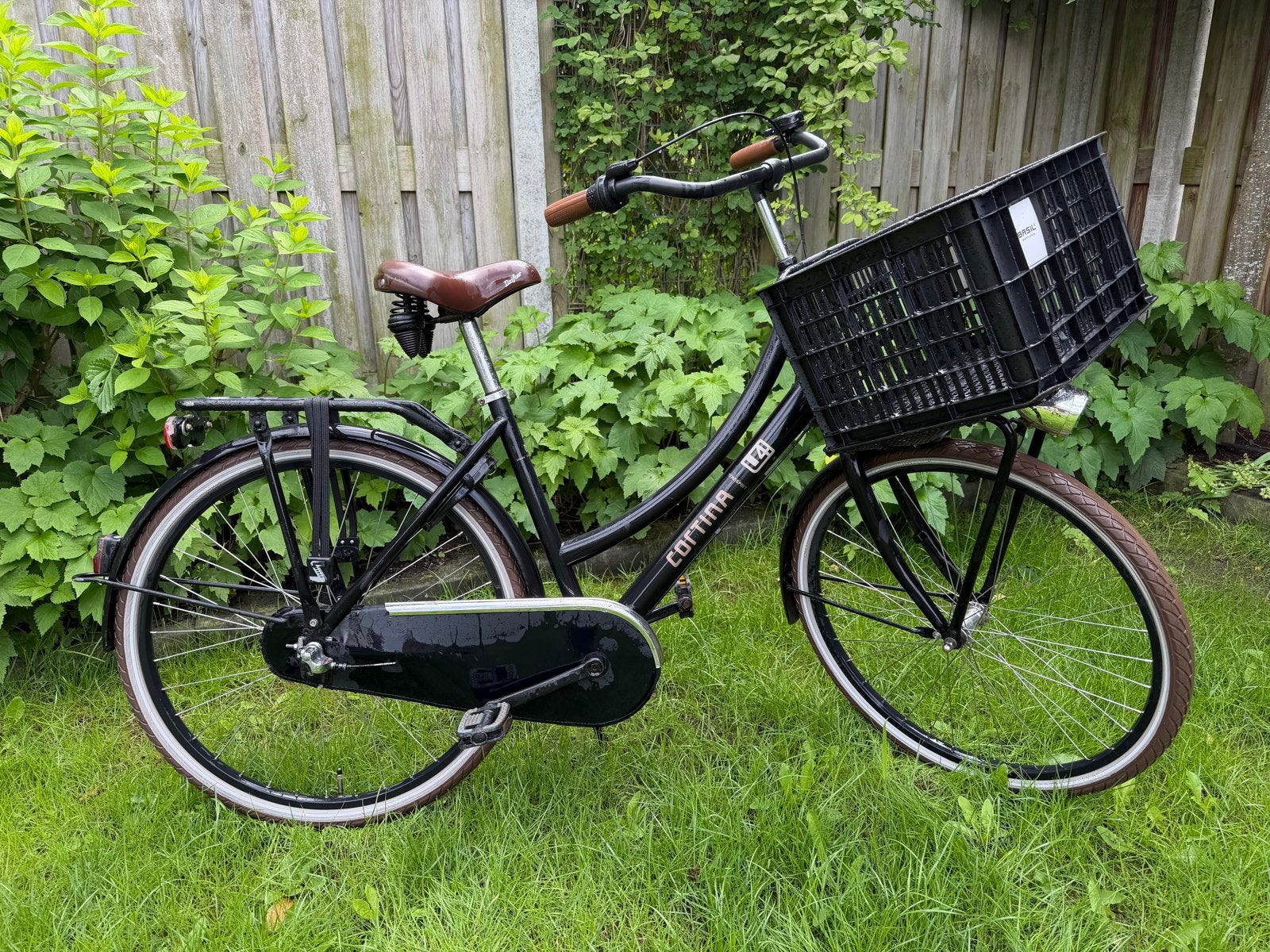 Cortina U4 26 inch transportfiets, Fietsen en Brommers, Fietsen | Dames | Damesfietsen, Terugtraprem, Gebruikt, Versnellingen