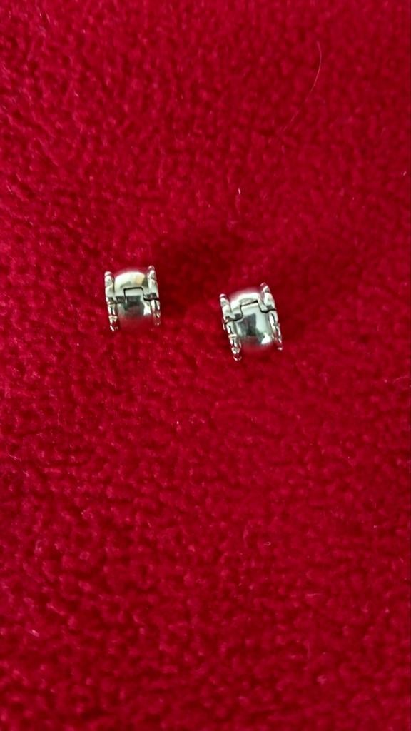 Originele Pandora 14 Karaat gouden clips 585, Ophalen of Verzenden, Zo goed als nieuw, Goud, Pandora