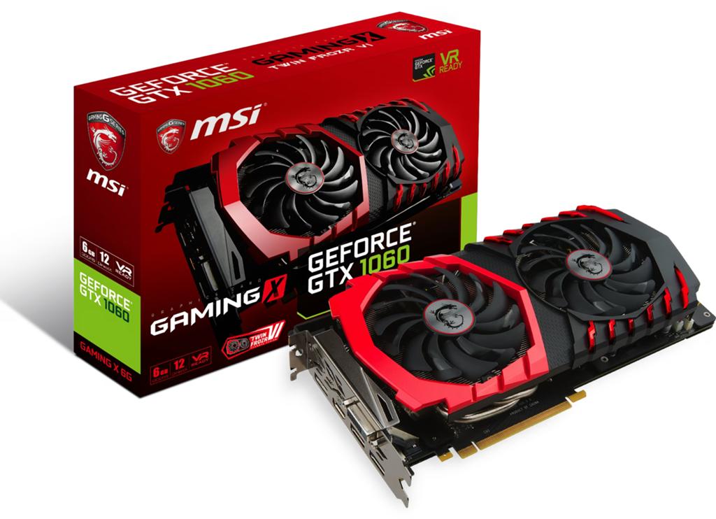 MSI GeForce GTX 1060 Gaming X 6G Videokaart, Computers en Software, Videokaarten, Zo goed als nieuw, Nvidia, PCI-Express 3.0, GDDR5