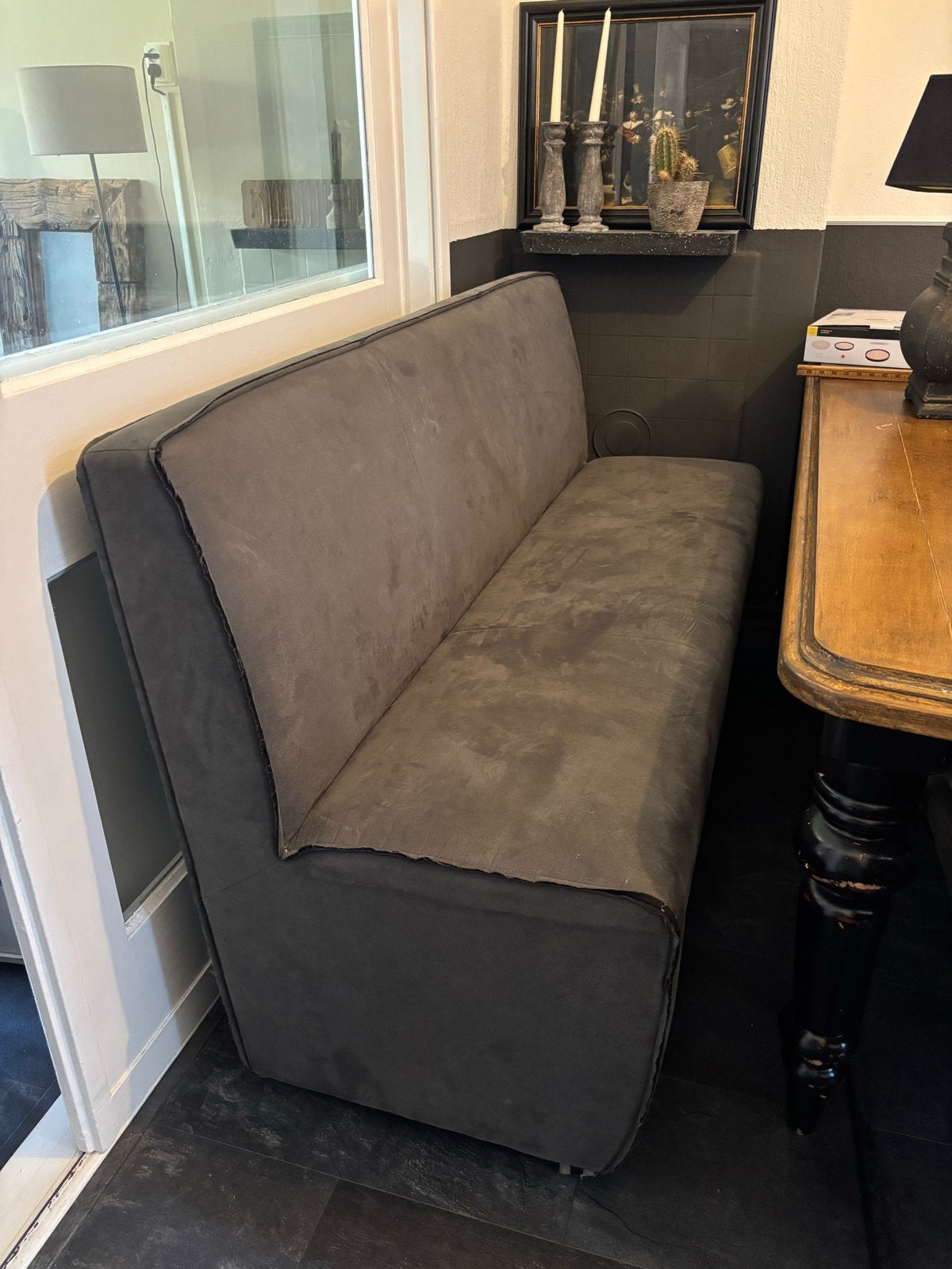 Comfortabel Eettafel Bankje - 170x65 cm, Huis en Inrichting, Banken | Complete zithoeken, Ophalen, Gebruikt, Stof
