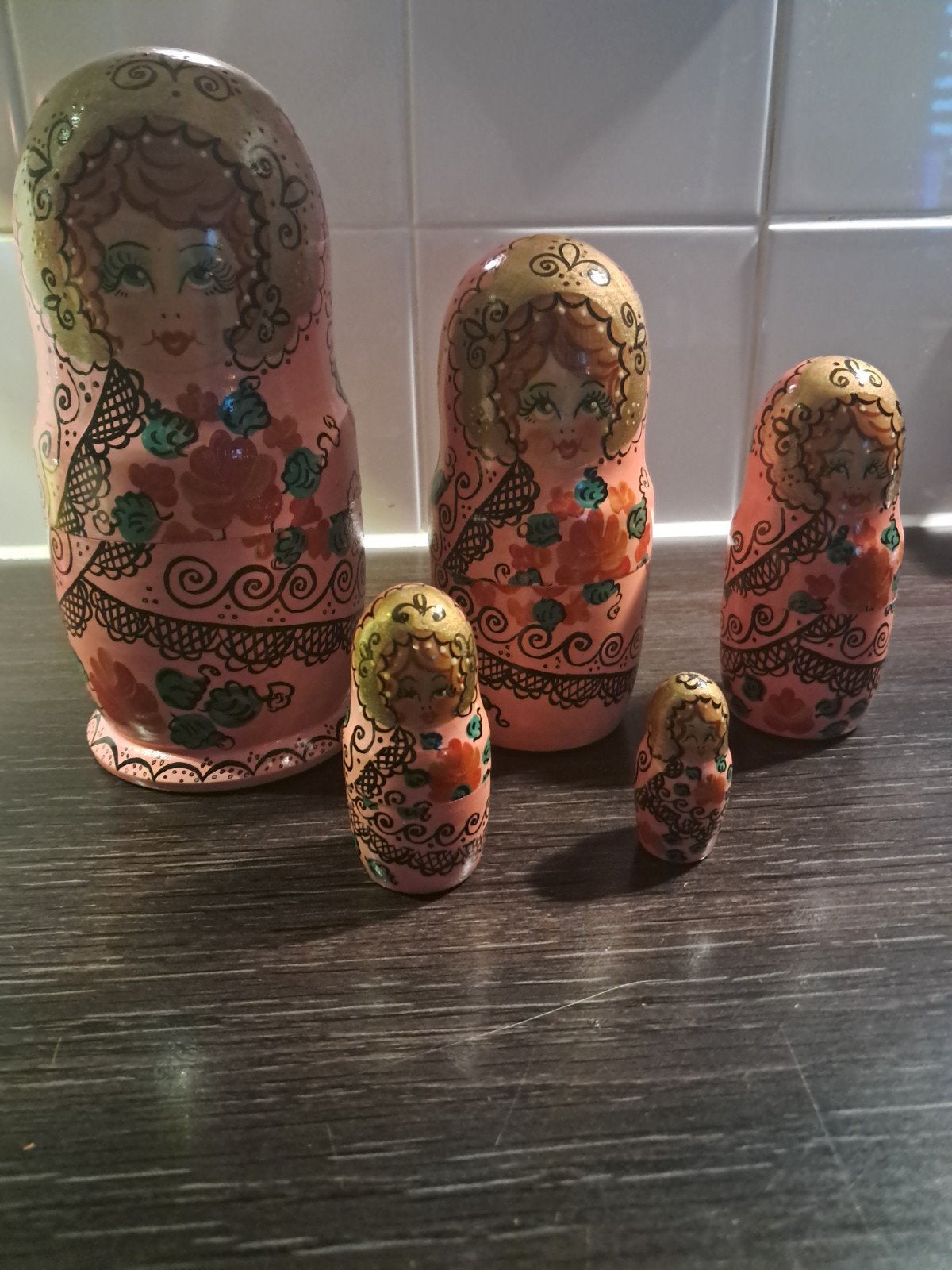 Russische Matroesjka Poppen  Handgeschilderd, Verzamelen, Poppetjes en Figuurtjes, Ophalen of Verzenden, Gebruikt