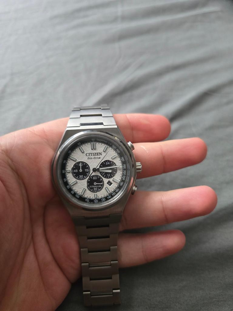 Citizen Zenshin (Forza) Panda Titanium Eco-Drive Saffierglas, Sieraden, Tassen en Uiterlijk, Horloges | Heren, Overige materialen