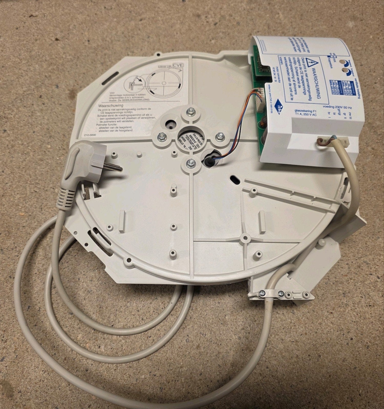 gereviseerde Itho CVE 2 ecofan motorplaat, Ophalen of Verzenden, Zo goed als nieuw, Ventilator en Afzuiger
