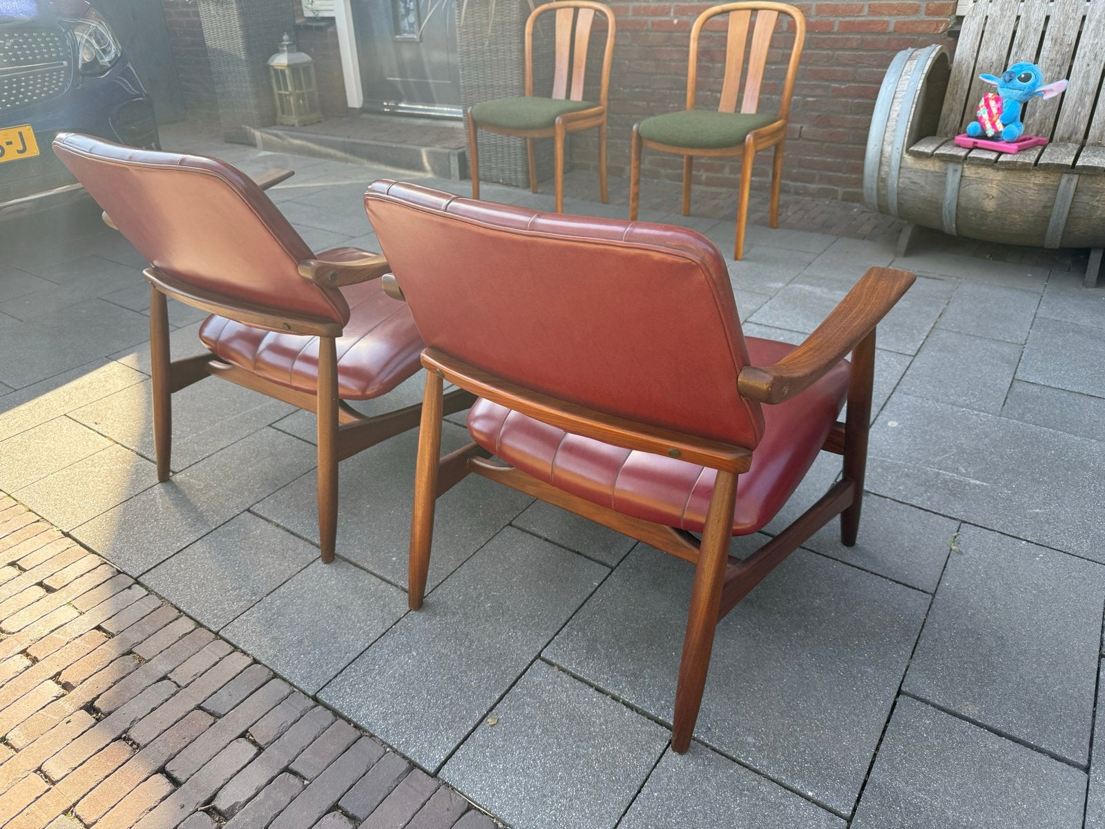 Set van 2 vintage Louis van Teeffelen relaxfauteuils, Ophalen of Verzenden