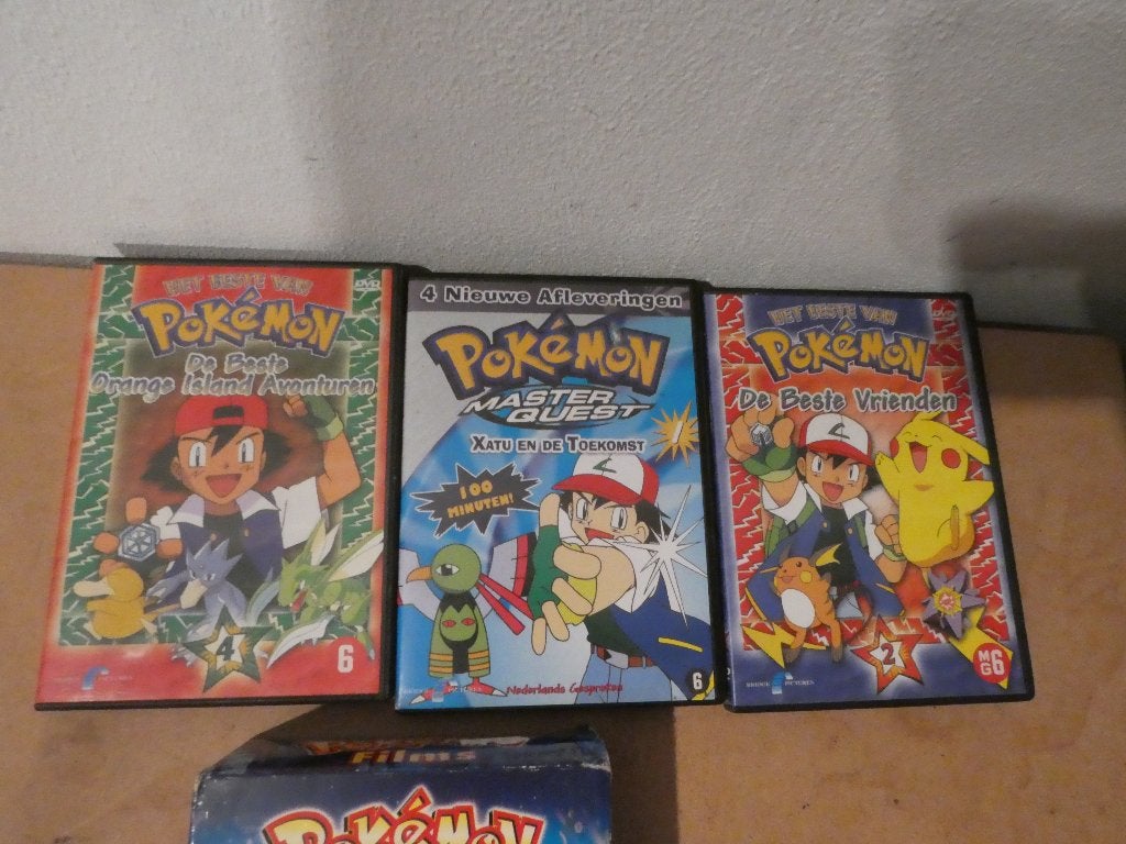 7 pokemon dvd`s, Gebruikt, Tekenfilm, Alle leeftijden, Overige soorten