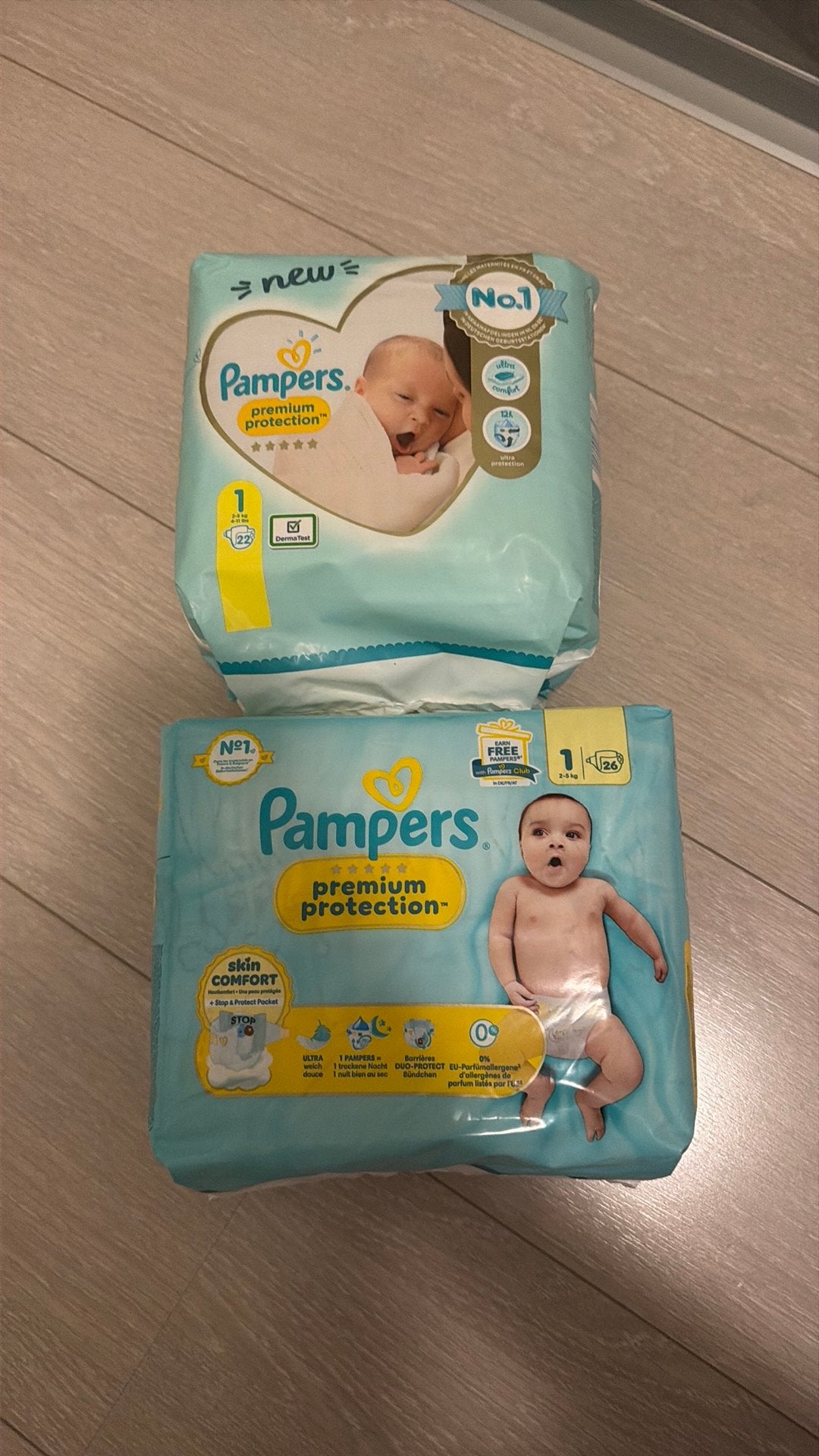 Pampers Premium Protection Luiers Maat 1 (2 stuks), Ophalen of Verzenden, Nieuw
