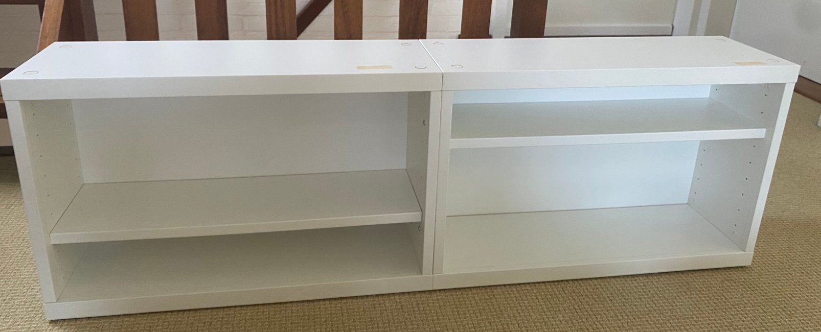 Witte Besta kast 120cm voor aan de muur, muurkast, Ophalen, Zo goed als nieuw
