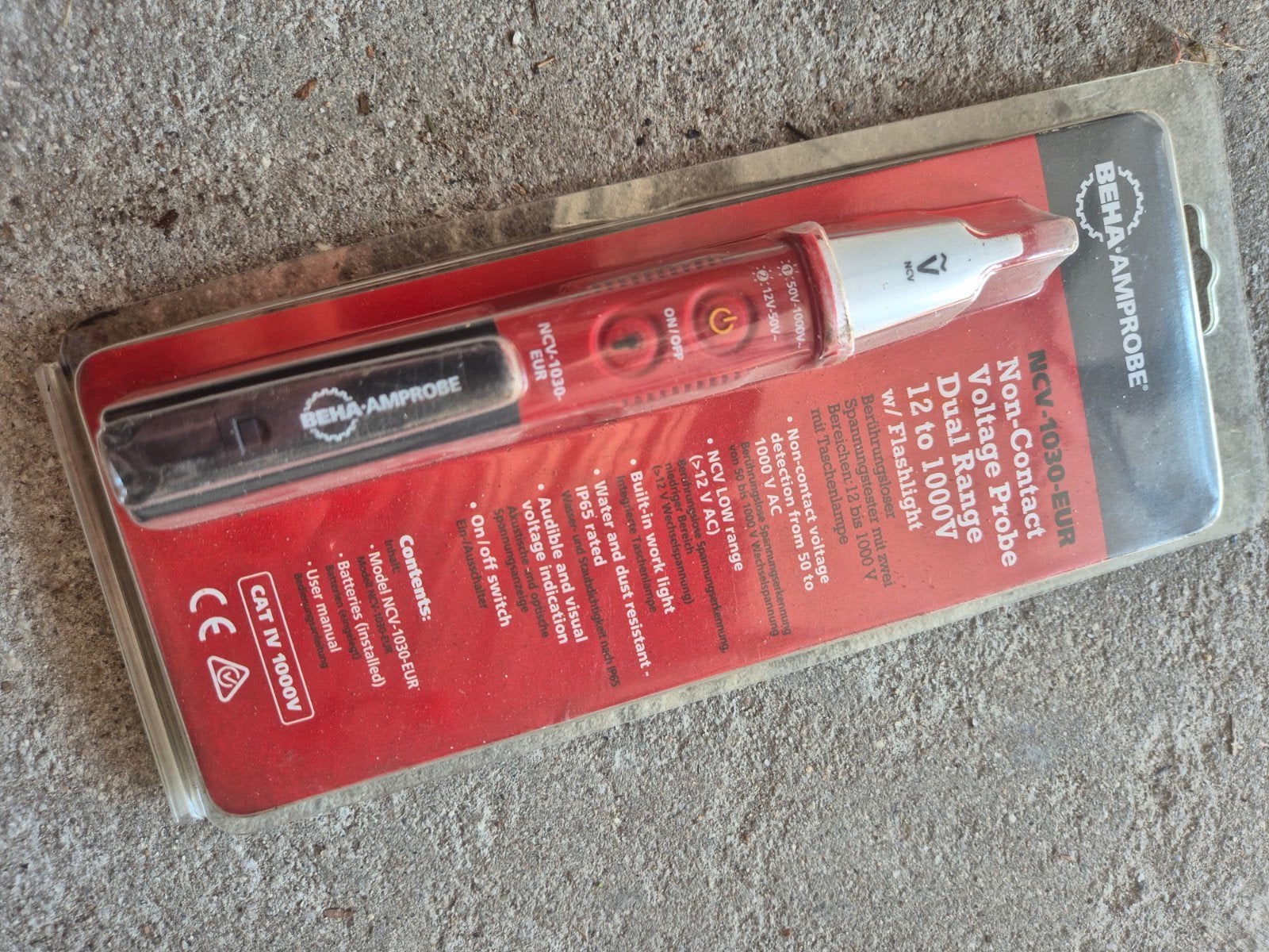 Beha-Amprobe NCV-1030-EUR Contactloze Spanningstester, Ophalen of Verzenden, Nieuw, Elektriciteit