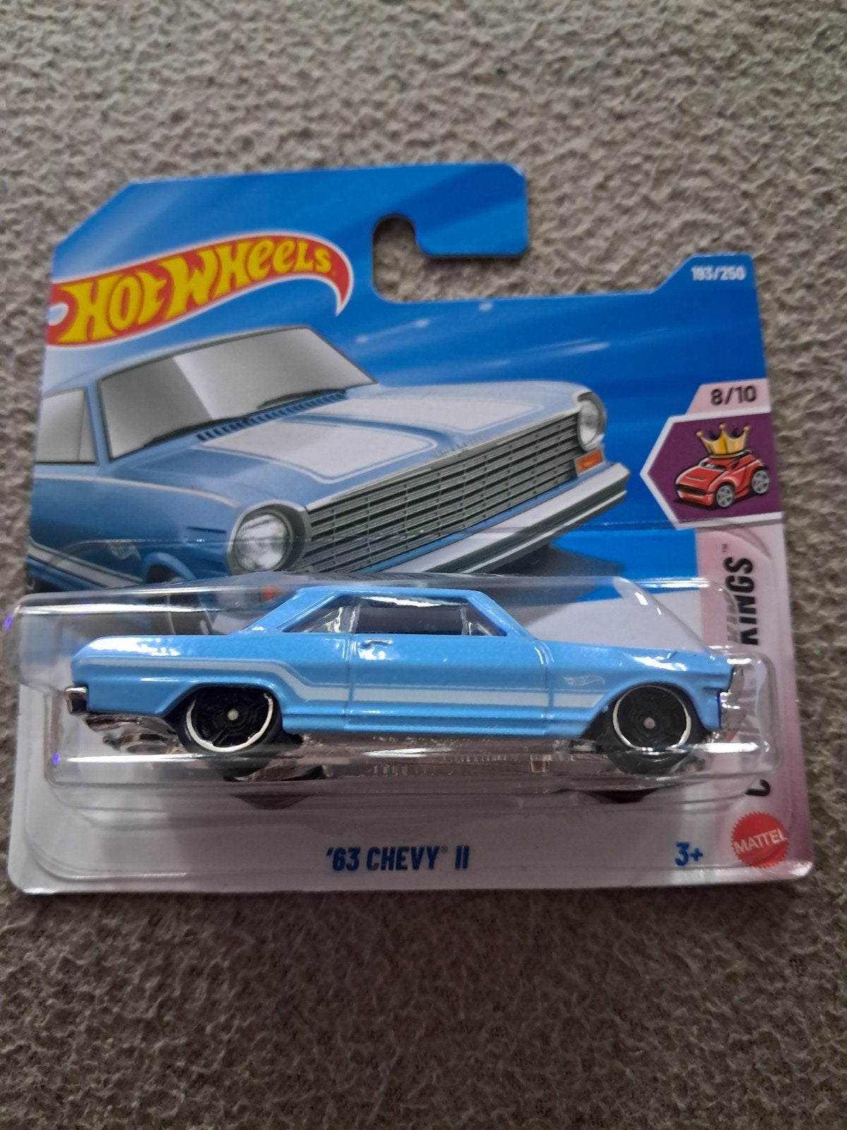 Hot Wheels 63 Chevy II blauw nieuw in ovp Chevrolet, Ophalen of Verzenden, Nieuw, Auto