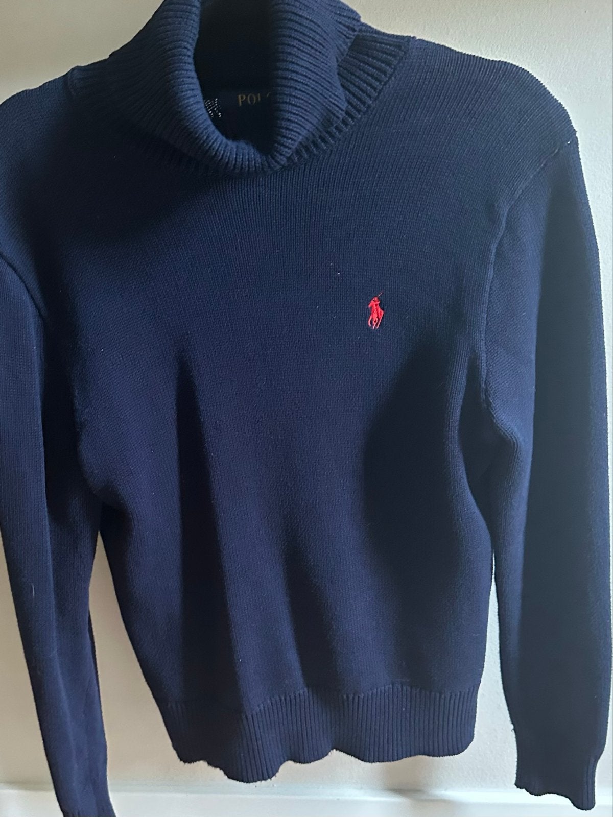 Polo Ralph Lauren coltrui - Maat M - Donkerblauw, Kleding | Dames, Verzenden, Zo goed als nieuw, Maat 38/40 (M), Blauw