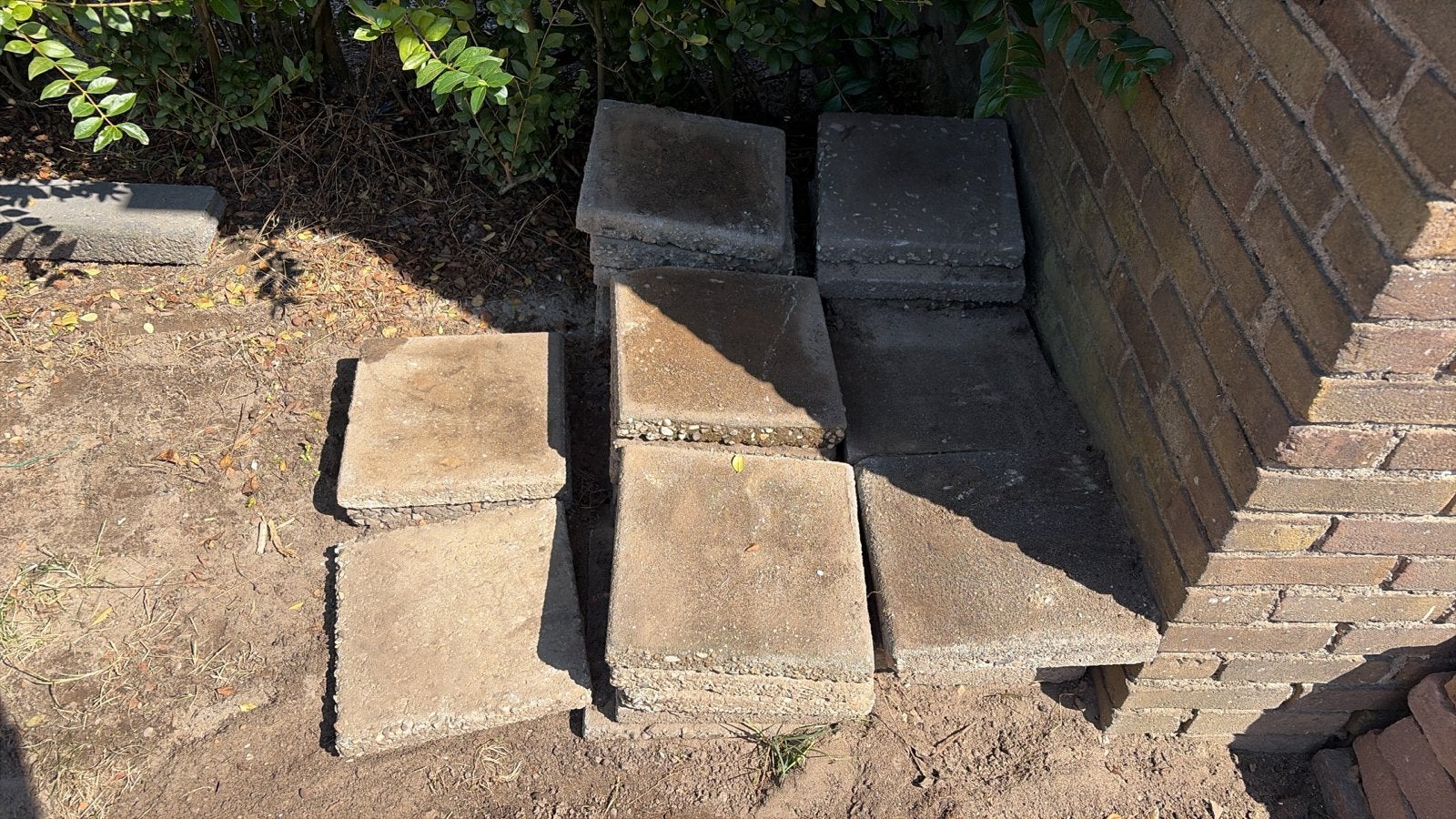 Gratis af te halen: Terrastegels in diverse formaten, Ophalen, Gebruikt, 5 tot 10 m², Beton