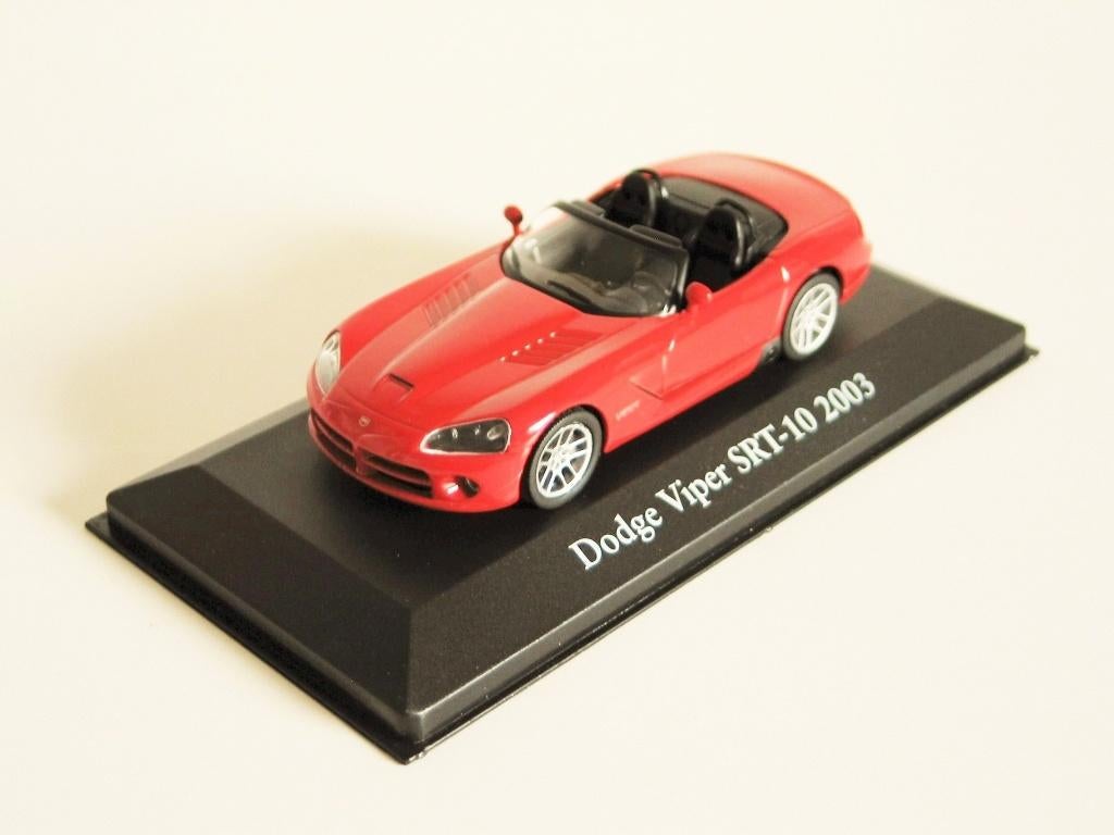 1/43 Atlas Dodge Viper SRT-10 rood, Ophalen of Verzenden, Nieuw, Auto, Overige merken