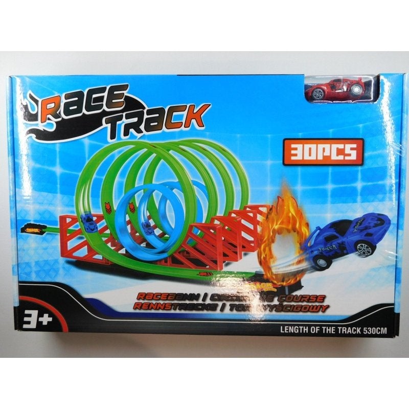 Racebaan Set Met Raceauto 30-Delig, Overige merken, Racebaan, Nieuw, Ophalen of Verzenden