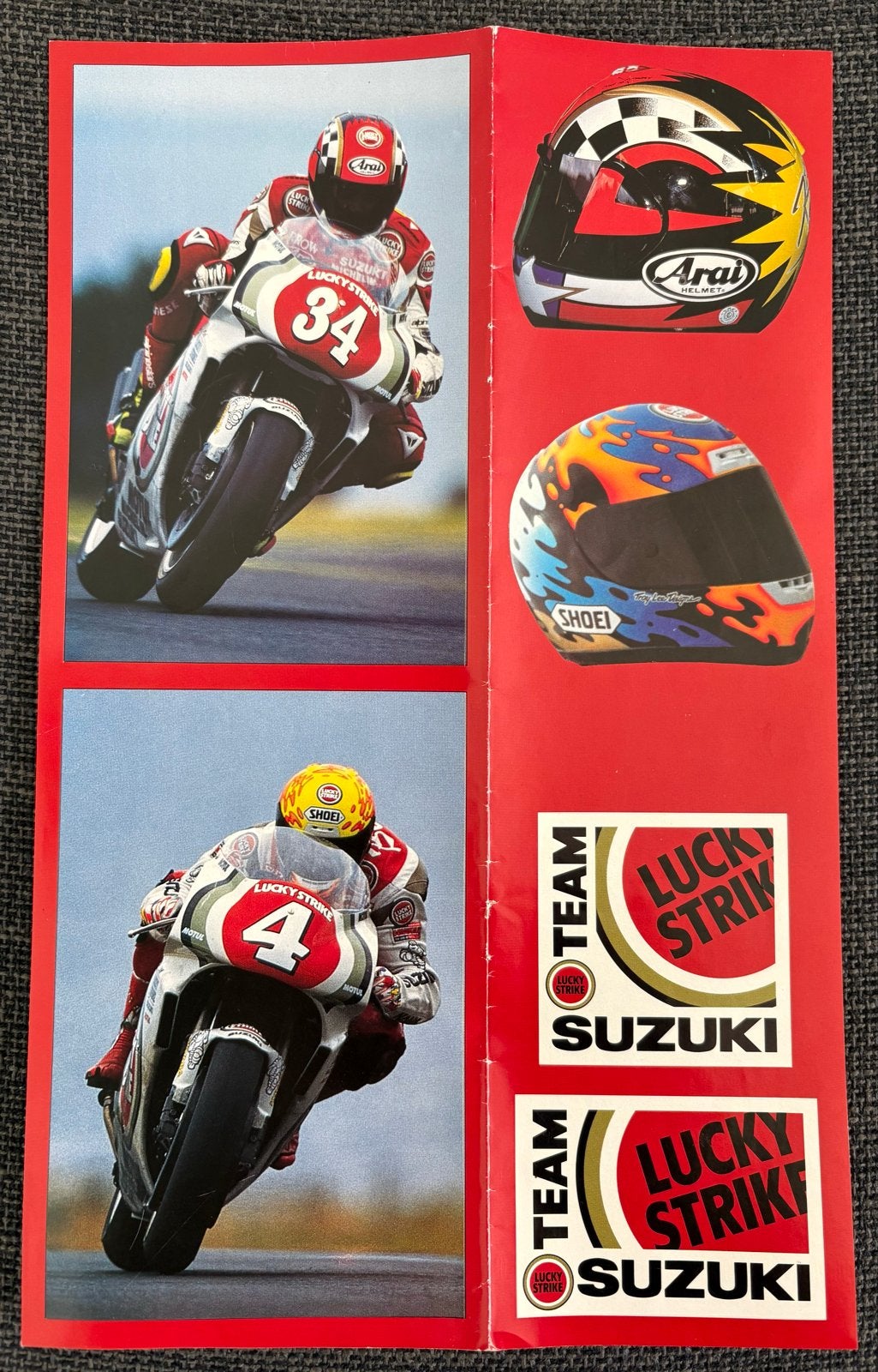 Motorsport items: Lucky Strike Suzuki, foto's, pasjes, Ophalen of Verzenden, Gebruikt, Motoren