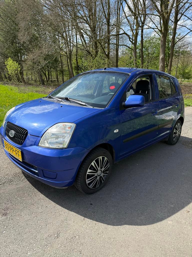 Kia Picanto 1.1 AUT 2004 Blauw, Auto's, Kia, Stof, 4 cilinders, Blauw, Origineel Nederlands