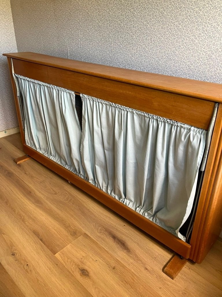 Opklapbed, Ophalen, Gebruikt, Eenpersoons, Bruin