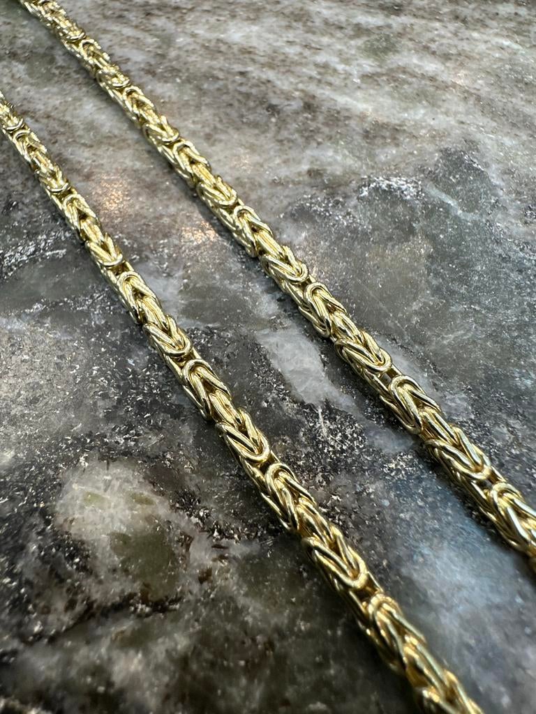 Prachtige 14k Gouden Koningsketting - Nieuw, Ophalen of Verzenden, Nieuw, Goud