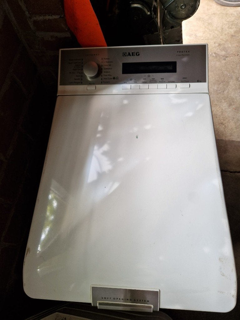Wasmachine AEG Lavamat bovenlader, Ophalen, 1200 tot 1600 toeren, Gebruikt, 4 tot 6 kg