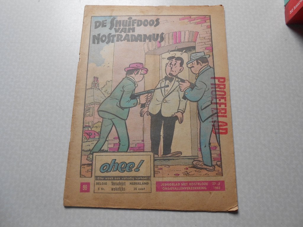 Ohee 98 De snuifdoos van Nostradamus 1965., Boeken, Stripboeken, Eén stripboek, Ophalen of Verzenden, Zo goed als nieuw, Rik clement