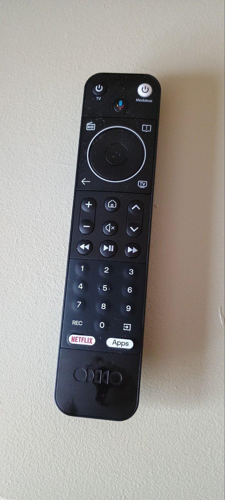 Afstandsbediening voor Odido Mediabox en TV - Zwart, Audio, Tv en Foto, Afstandsbedieningen, Zo goed als nieuw, Universeel, Mediaspeler
