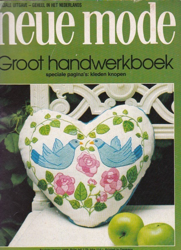 Burda Neue Mode - Groot Handwerkboek - speciale uitgave 4406, Ophalen of Verzenden, Zo goed als nieuw, Borduren en Naaien, Burda Neue Mode speciale uitgave 4406