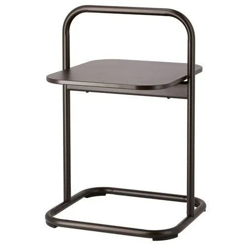 2x IKEA Husarö bijzettafel buiten donkergrijs 49x49cm, Tuin en Terras, Ophalen, Nieuw, Vierkant, Metaal