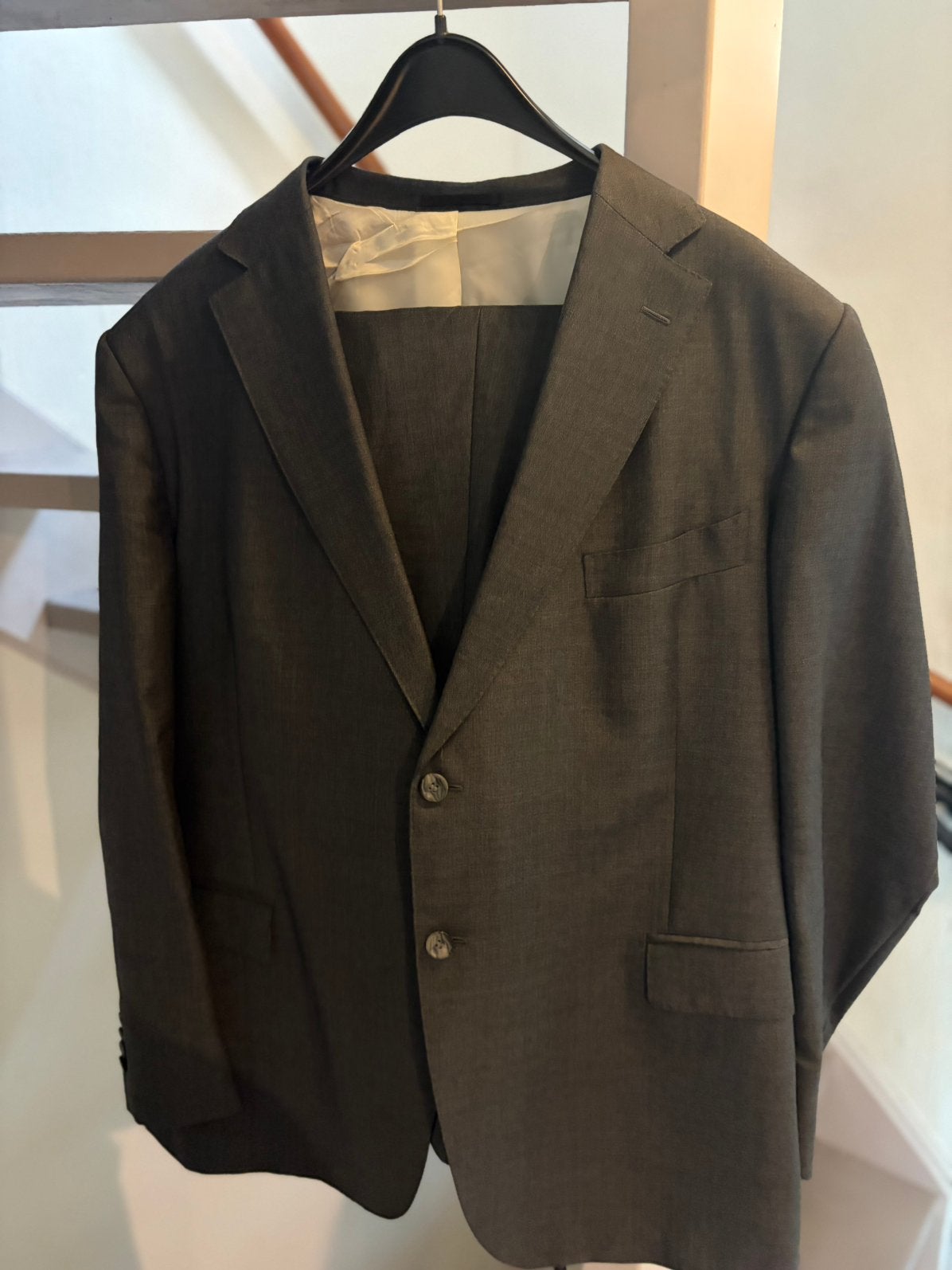Heren colbert en broek, Ophalen of Verzenden, Zo goed als nieuw, Maat 56/58 (XL), Blauw