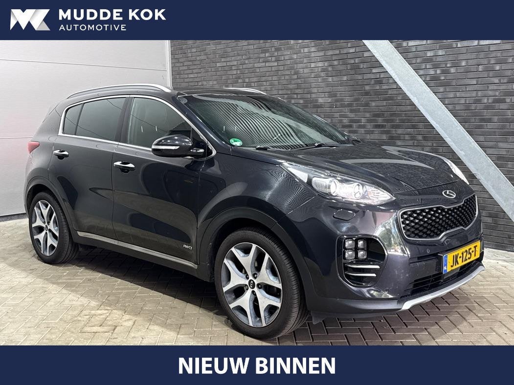 Kia Sportage 1.6 T-GDI 4WD GT-Line PlusLine | Panoramadak |, Auto's, Gebruikt, 4 cilinders, Zwart, Vierwielaandrijving