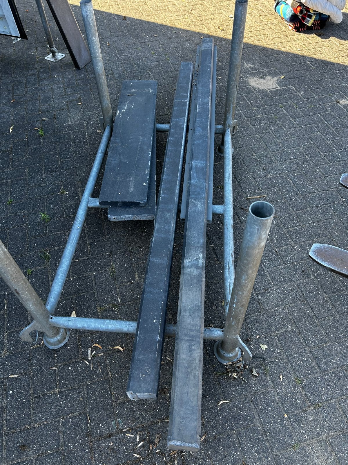 Betonnen palen voor schutting - 2 stuks, Tuin en Terras, Ophalen, Gebruikt, 250 cm of meer, Palen