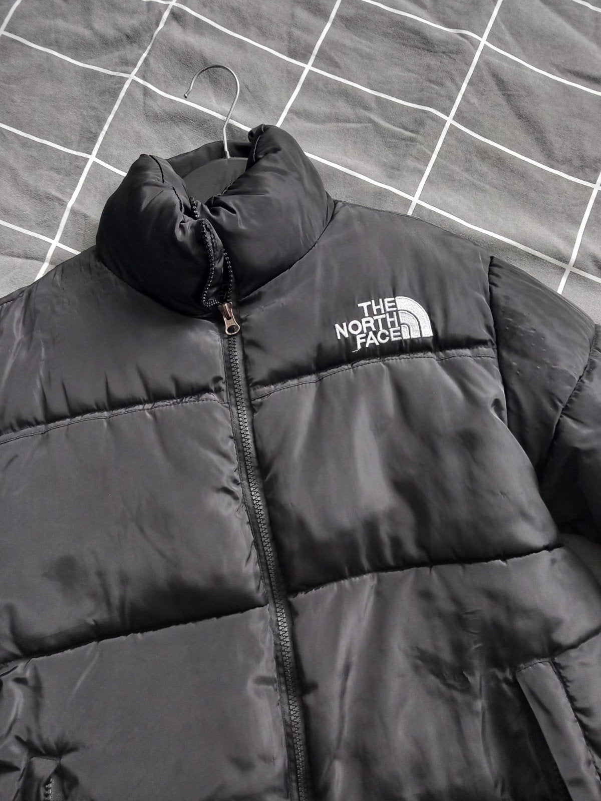 The North Face Puffer Jas Zwart Maat M (valt als S), Kleding | Heren, Ophalen of Verzenden, Zo goed als nieuw, Zwart