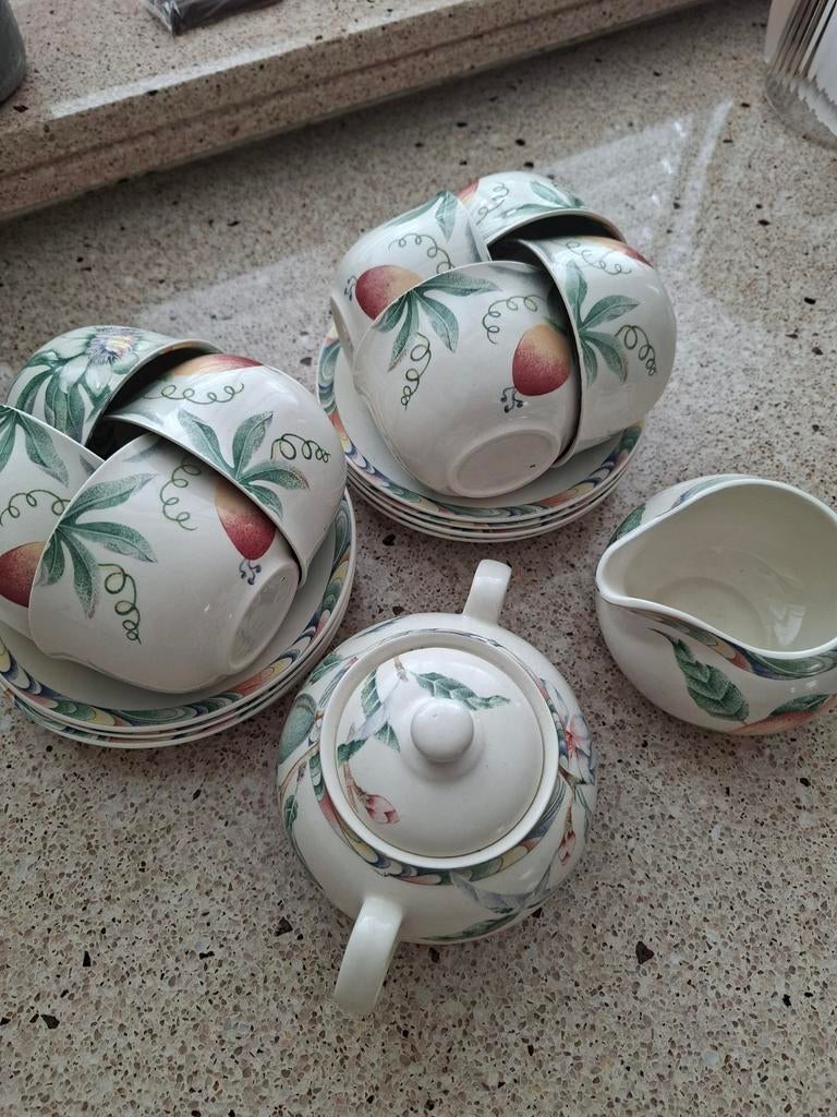Koffieservies van merk Barrats Naturelle, Huis en Inrichting, Keuken | Servies, Ophalen, Zo goed als nieuw, Overige stijlen